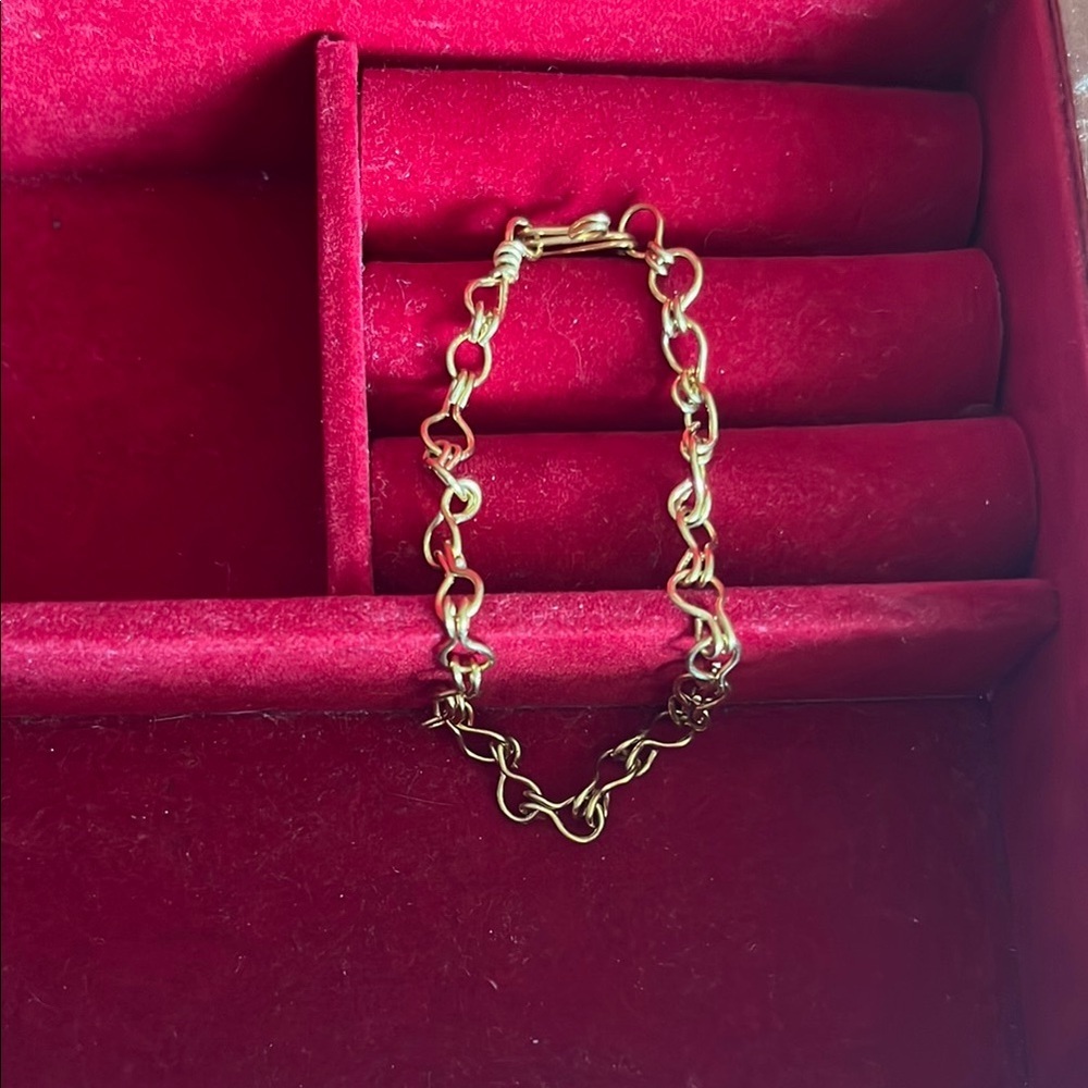 Elegant copper wire loop Chain Bracelet - Picture 2 of 6